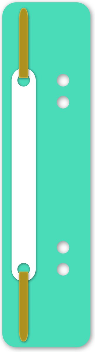 Kangaro snelhechterstrip - lichtgroen - 2-gaats - 38 x 148 mm - 100 stuks - snelhechter - 07060-01