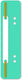 Kangaro snelhechterstrip - lichtgroen - 2-gaats - 38 x 148 mm - 100 stuks - snelhechter - 07060-01
