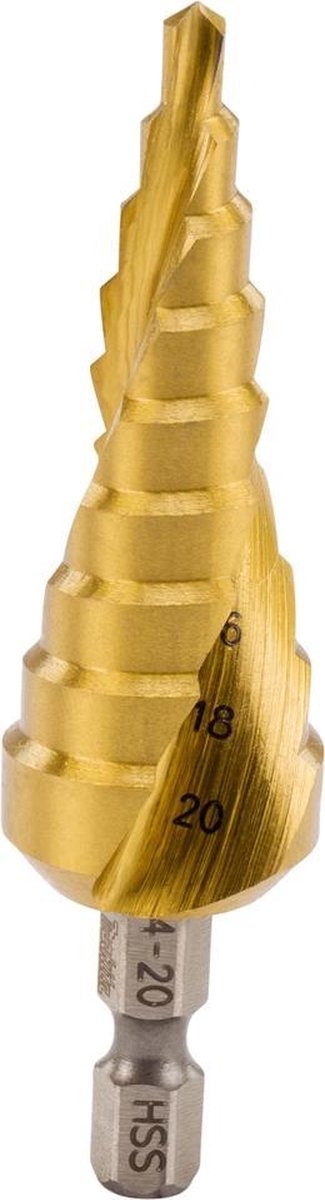 Makita d-40185 trappenboor 9 traps 4-20mm