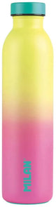 Milan thermos roze roestvrij staal geel (591 ml)