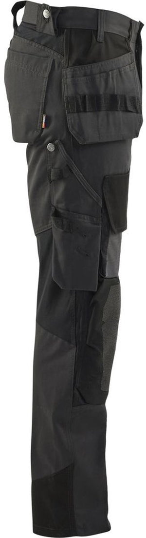 Blåkläder blaklader werkbroek met kevlar en stretch 1554-1860 - donkergrijs zwart - c56
