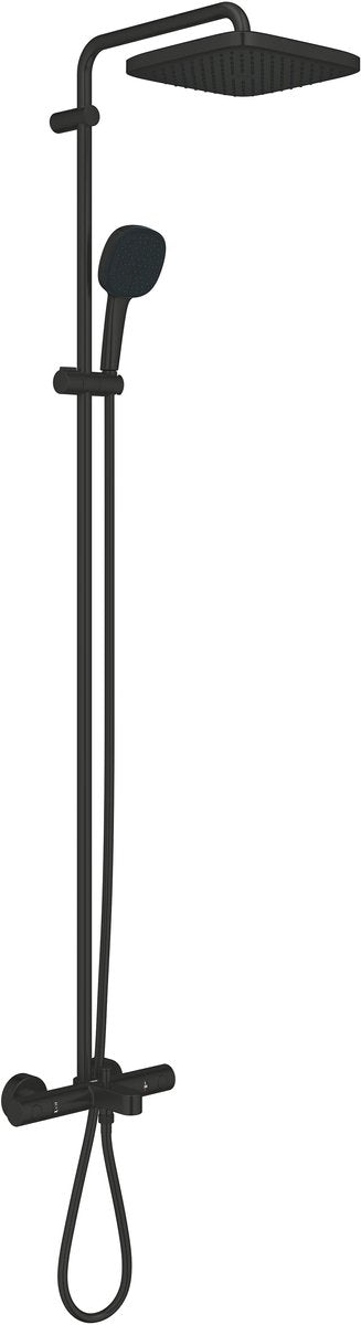 Grohe quickfix vitalio comfort 250 douchesysteem - wandmontage - waterbesparend - matte black