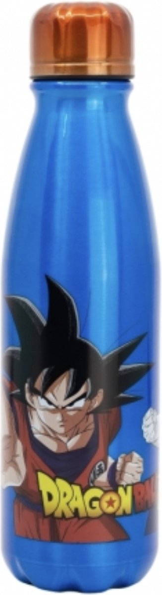Stor dragon ball z aluminium drinkbeker - drinkfles 600 ml - 23.5 cm hoog