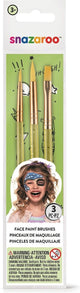 Snazaroo 3 schminkpenselen set unisex