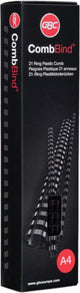 Gbc combbind bindruggen rood - a4 - 6 mm - 100 stuks