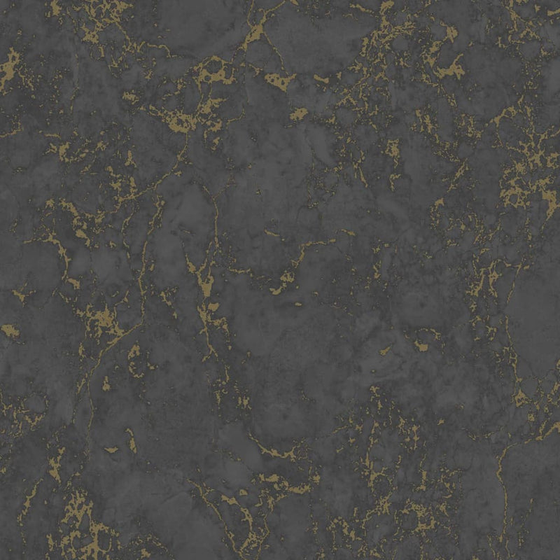 Load image into Gallery viewer, Dutch wallcoverings behang marble zwart en goud
