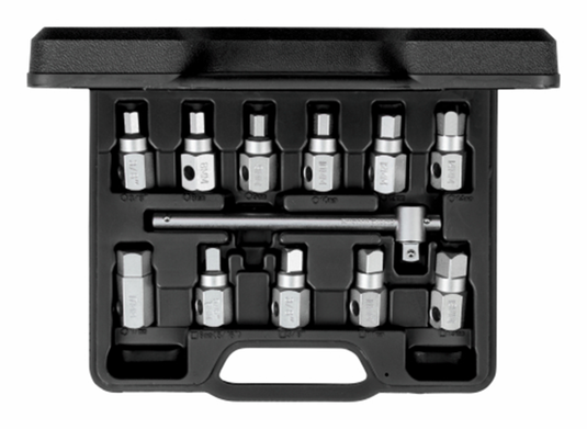 Gedore olieaftapsleutelset | q-greep 3 8” | 12-delig - 3301544