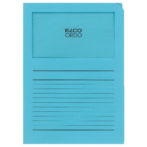 Sorteermap elco a4 blauw 100 stuks