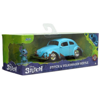 Load image into Gallery viewer, Stitch met volkswagen beetle die cast 1:32

