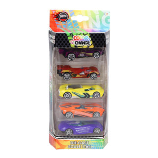 Rapid wheels auto die cast color change 5 pack | 4 stuks