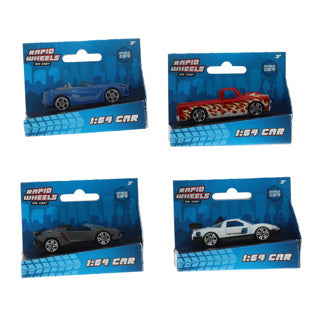 ギャラリービューアに画像をロードする, Rapid wheels auto die cast single pack assorti | 24 stuks
