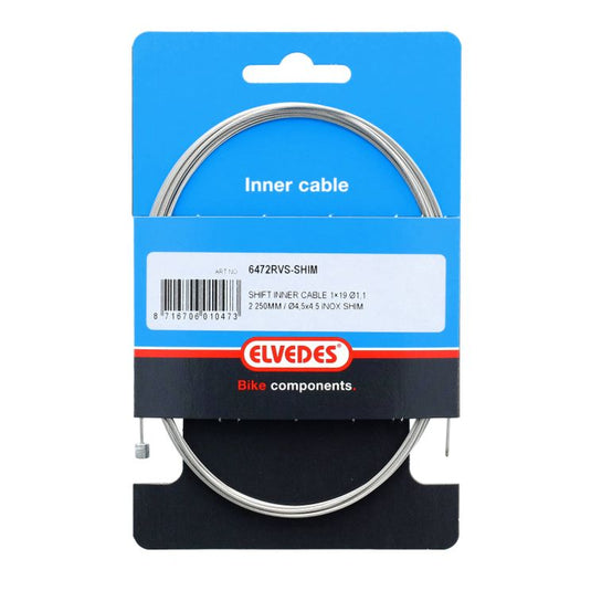 versnellingsbinnenkabel Shimano 2.25 m 1,1 mm 6472 zilver