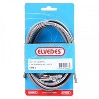 Versnellingskabelset Elvedes 1700 2250 mm universeel Sturmey Archer RVS - zilver (op kaart)