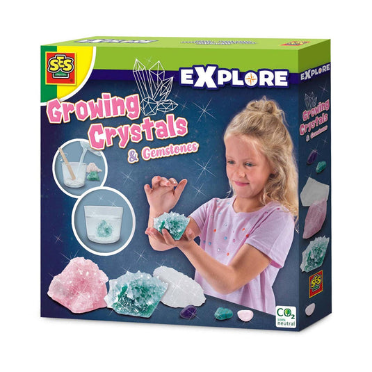 Ses creative ses groeiende kristallen en edelstenen
