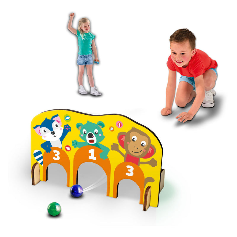 Load image into Gallery viewer, Ses knikkerspel - houten poortjes
