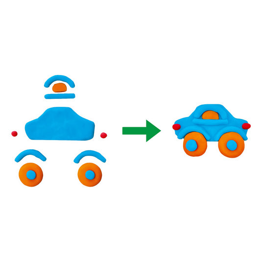 Ses creative ses klei verkeer - 3 kleipotjes
