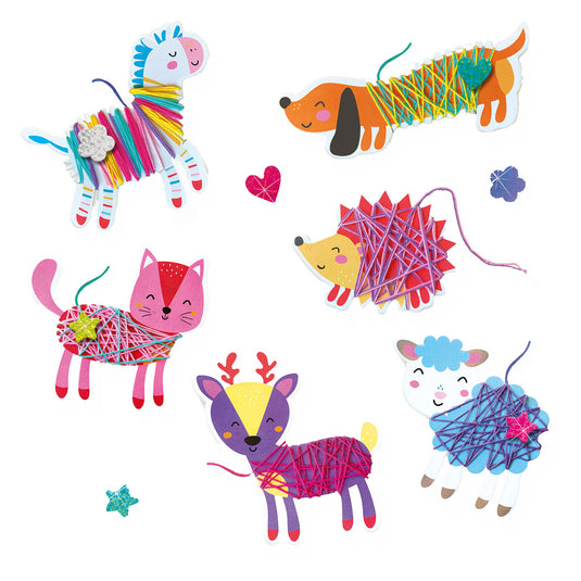 Ses draad wikkel dieren