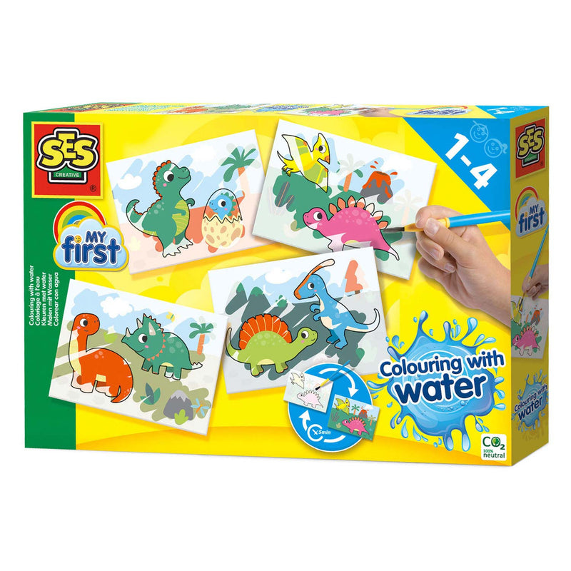 Load image into Gallery viewer, Ses creative ses my first kleuren met water - dino's
