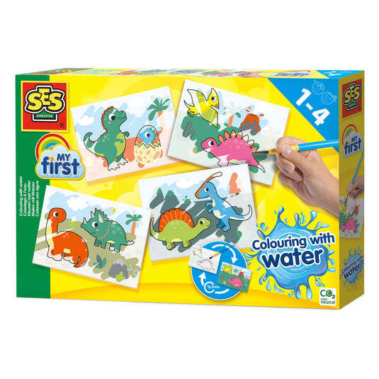 Ses creative ses my first kleuren met water - dino's