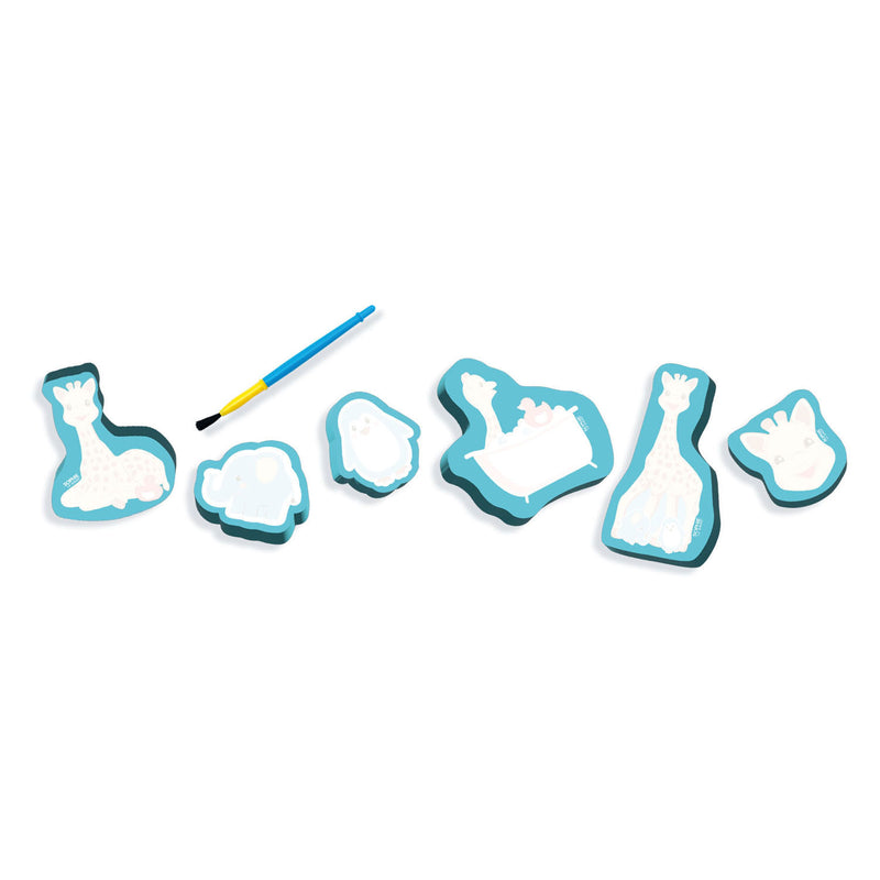 Load image into Gallery viewer, Ses creative ses sophie la girafe kleuren met water in bad
