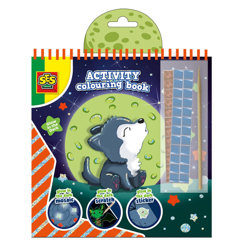 Load image into Gallery viewer, Ses doe kleurboek glow in the dark 3in1
