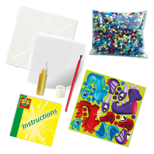 Ses strijkkralen - draken