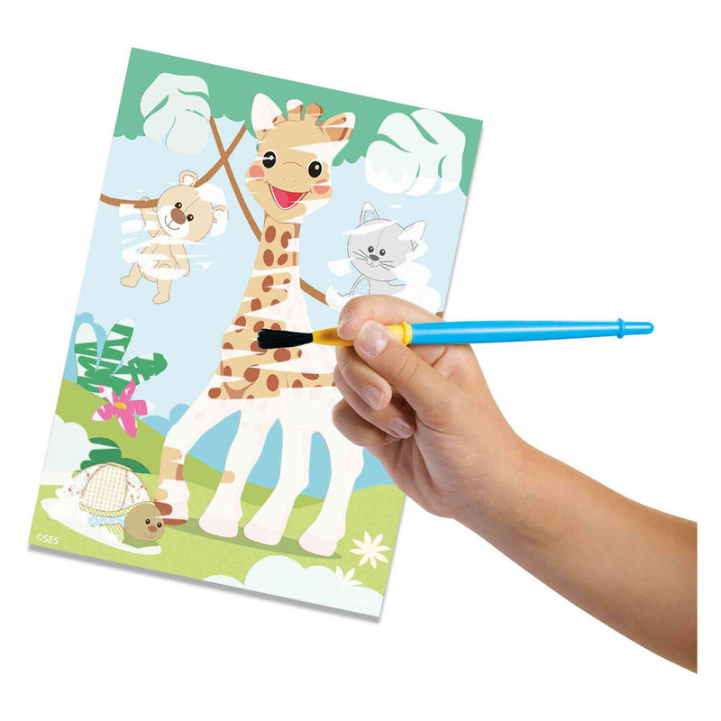 Afbeelding laden in galerijviewer, Ses creative ses my first sophie la girafe - kleuren met water
