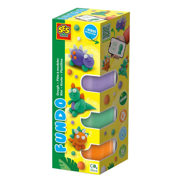 Ses fundo klei - dino's (3x90gr-1x40gr)