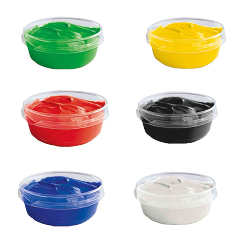 Ses plakkaatverf, 6x45ml