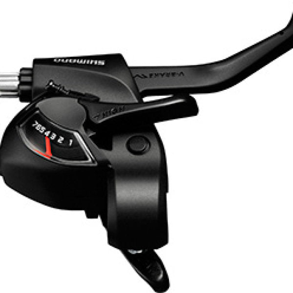 Versteller (links) met remhendel 3 speed Shimano Tourney ST-EF41 - zwart