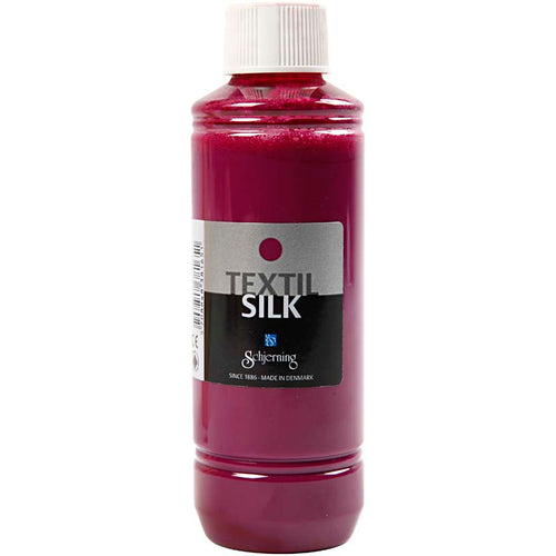 Schjerning zijdeverf es silk, donkerroze, 250 ml 1 fles