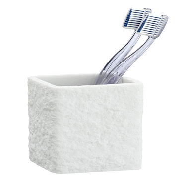 Wenko 1069551 - tandenborstelbeker villata wit | 1 stuks