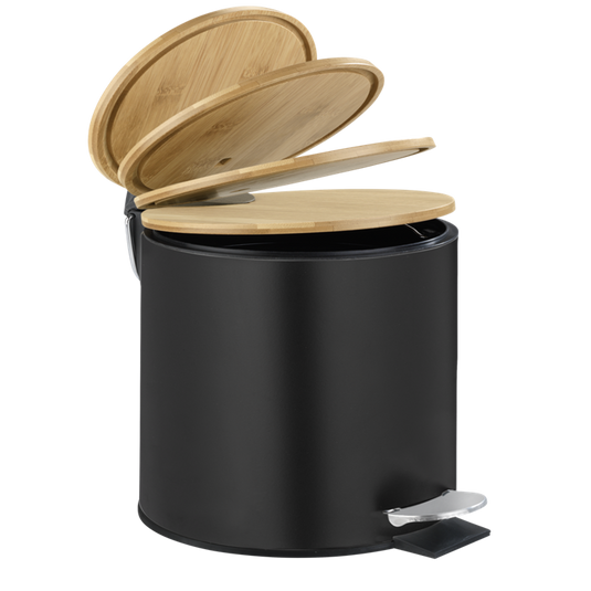 Wenko 1069599 - afvalemmer tort. 3 ltr mat zw. | 1 stuks