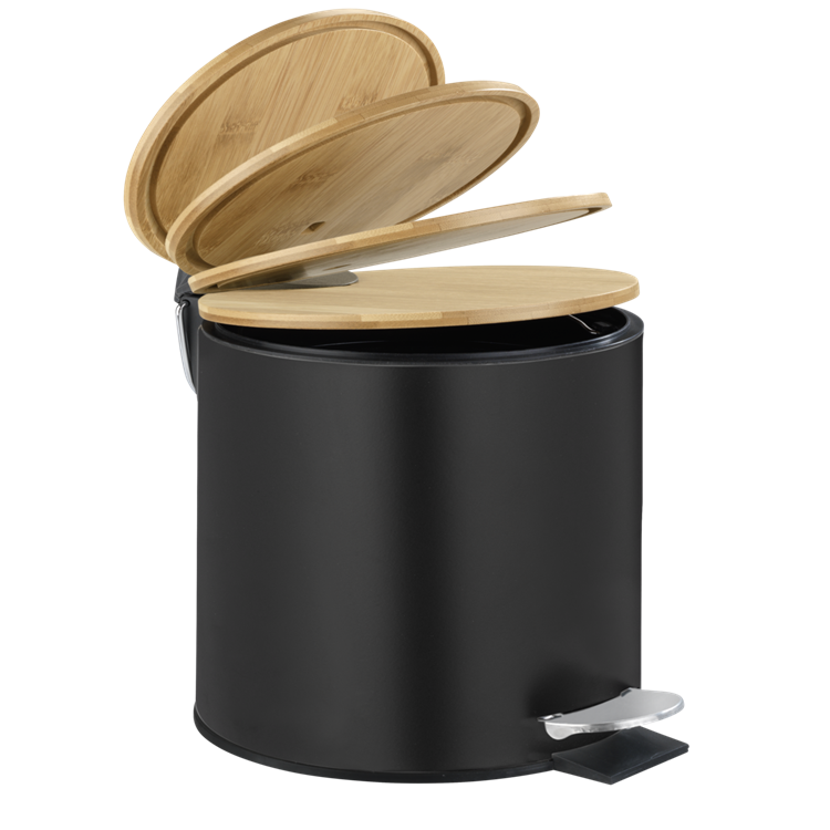 Afbeelding laden in galerijviewer, Wenko 1069599 - afvalemmer tort. 3 ltr mat zw. | 1 stuks
