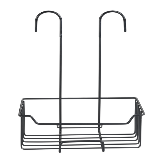 Wenko 1065528 - douchecaddy milo rvs zwart | 1 stuks