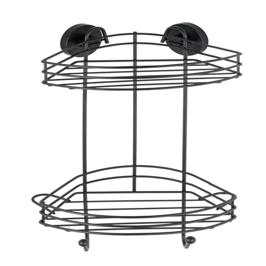 Wenko 1069607 - vacuum-loc hoekrek 2-laags zw. | 1 stuks
