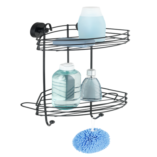 Wenko 1069607 - vacuum-loc hoekrek 2-laags zw. | 1 stuks
