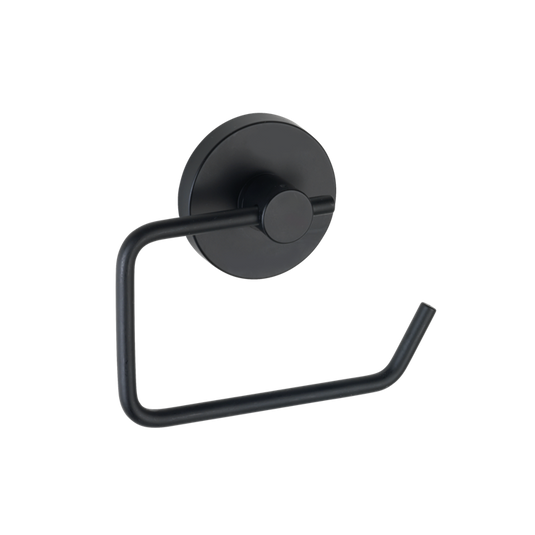 Wenko vacuum-loc toiletrolhouder milazzo mat zwart - wc rolhouder - bevestigen zonder boren
