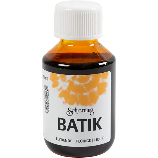 Schjerning batikverf, oranje geel, 100 ml 1 fles