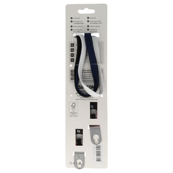 Afbeelding laden in galerijviewer, Simson triobinder 60cm - zwart blauw wit
