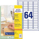 Hangmapetiketten avery l6021rev-25 wit