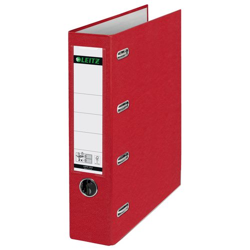 Leitz ordner 1012-ro karton pp 7,5cm rood