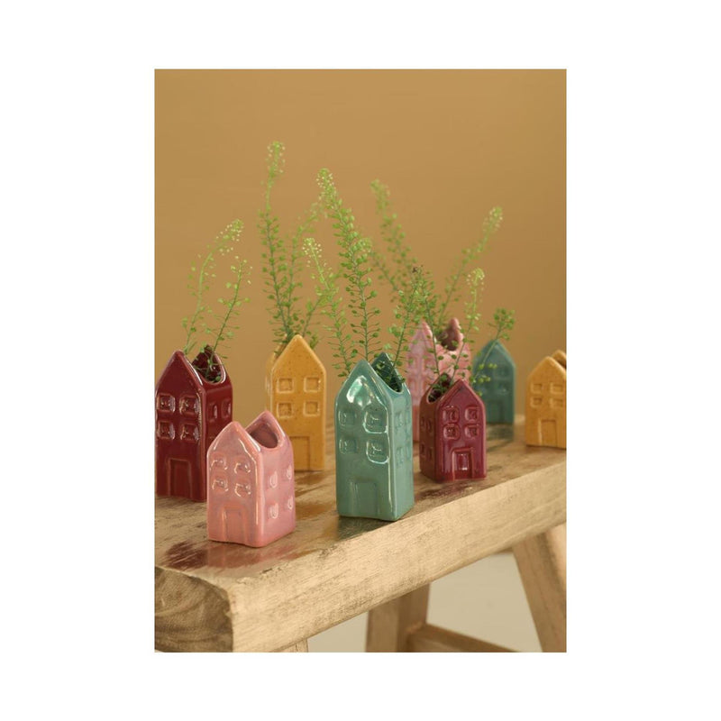 Afbeelding laden in galerijviewer, Ideas 4 seasons bloemenvaas huis amsterdam 3x3x6cm 4 assorti
