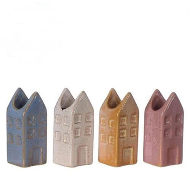 Ideas 4 seasons bloemenvaas huisje amsterdam m 3x3x8cm 4 assorti