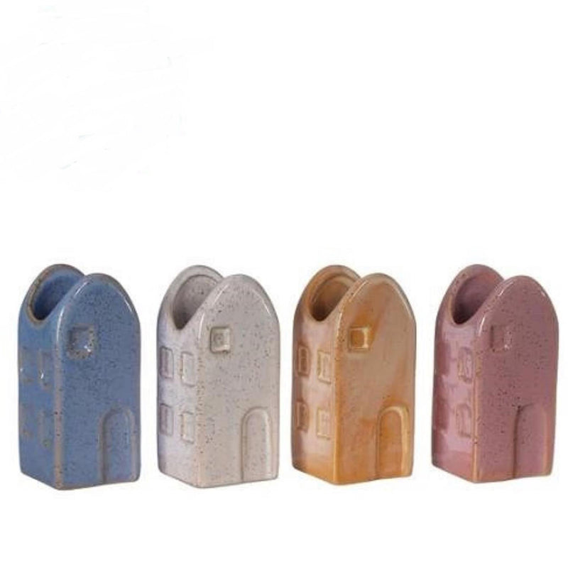 Cargue la imagen en el visor de la galería, Ideas 4 seasons bloemenvaas huisje valarta m 4x4x9cm 4 assorti
