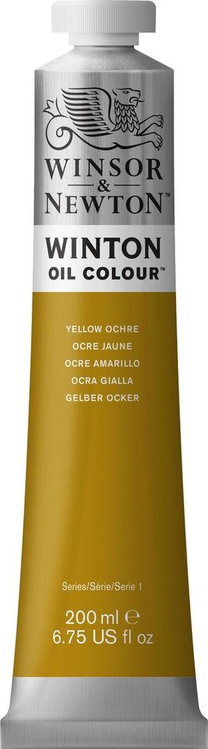 Winsor newton winton oil colours 200ml yellow ochre