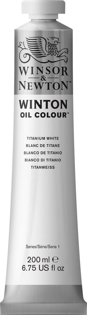 Winsor newton winton oil colours 200ml titanium white