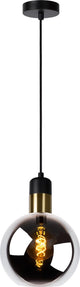 Lucide julius - hanglamp - ø 20 cm - 1xe27 - fumé