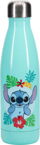 Paladone stitch waterfles - officieel gelicentieerde disney merchandise, lilo stitch lekvrije metalen fles voor warme koude dranken, cadeau voor stitch fans 460ml (15 fl oz) -