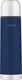 Thermos soft touch fles - 0,5 liter - blauw